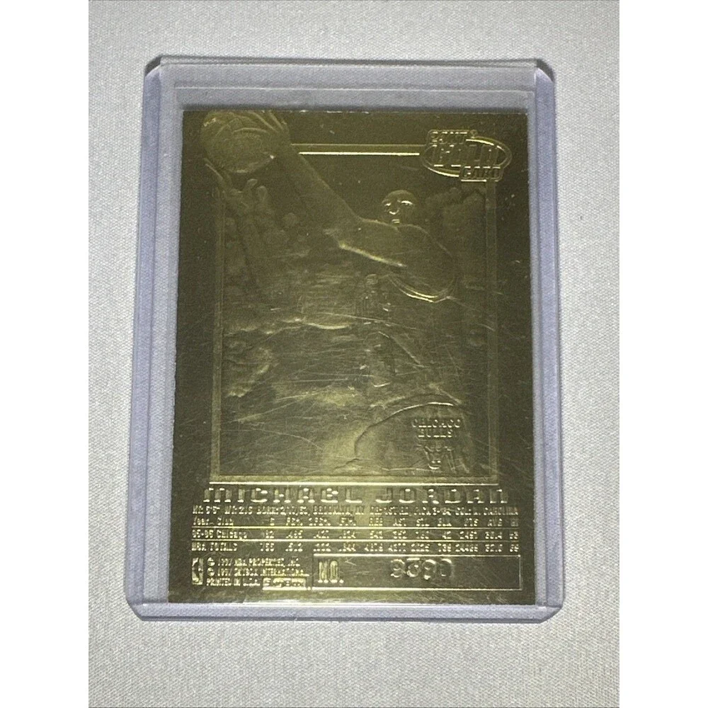1999-00 23KT Gold Card Fleer Reprints - 1997-98 Ex2000 Michael Jordan Marble...